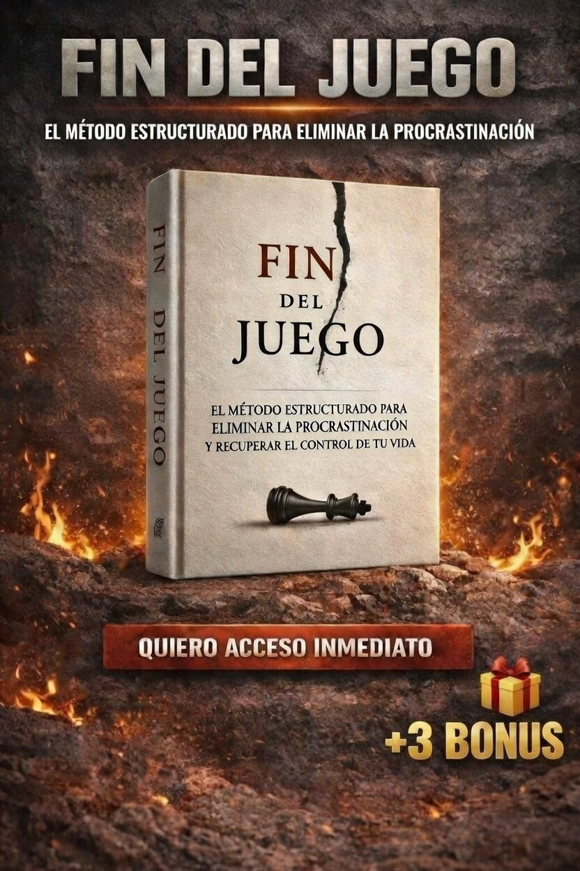 El Metodo Estructurado Para Eliminar La Procrastinación y Recuperar El Control De Tu Vida + 3 BONUS GRATIS